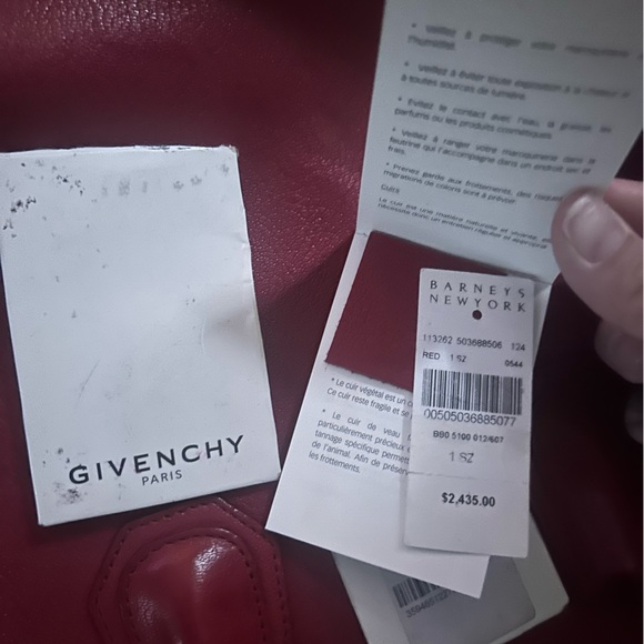 Givenchy Antigona Medium Red Leather Handbag - Picture 6 of 12